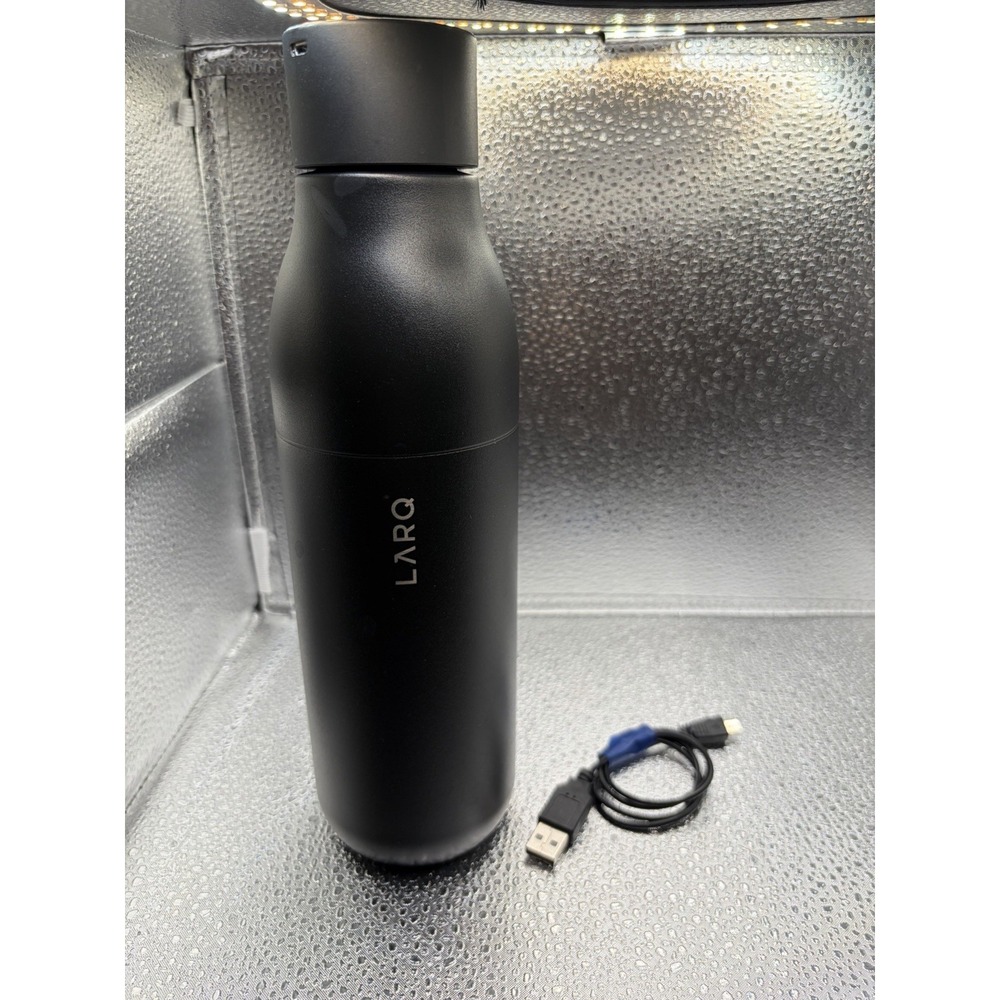 LARQ 25oz 1L Self-Cleaning Insulated Water Bottle Black USB Rechargeable